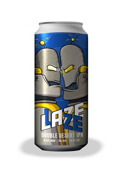 Double Laze beer can thumbnail